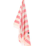 Avalon Series Turkish Towel, Combed Cotton, Ecru - Coral, 340g - Turkish Towel - MOONESSA Australia