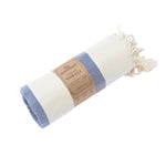 Avalon Series Turkish Towel, Combed Cotton, Ecru - Navy, 340g - Turkish Towel - MOONESSA Australia