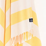 Avalon Series Turkish Towel, Combed Cotton, Ecru - Yellow, 340g - Turkish Towel - MOONESSA Australia