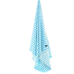 Dublin Series Turkish Towel, Combed Cotton, Navy - Mint, 380g - Turkish Towel - MOONESSA Australia