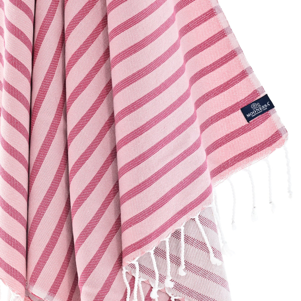 Dublin Series Turkish Towel, Combed Cotton, Rose Pink - Merlot, 380g - Turkish Towel - MOONESSA Australia