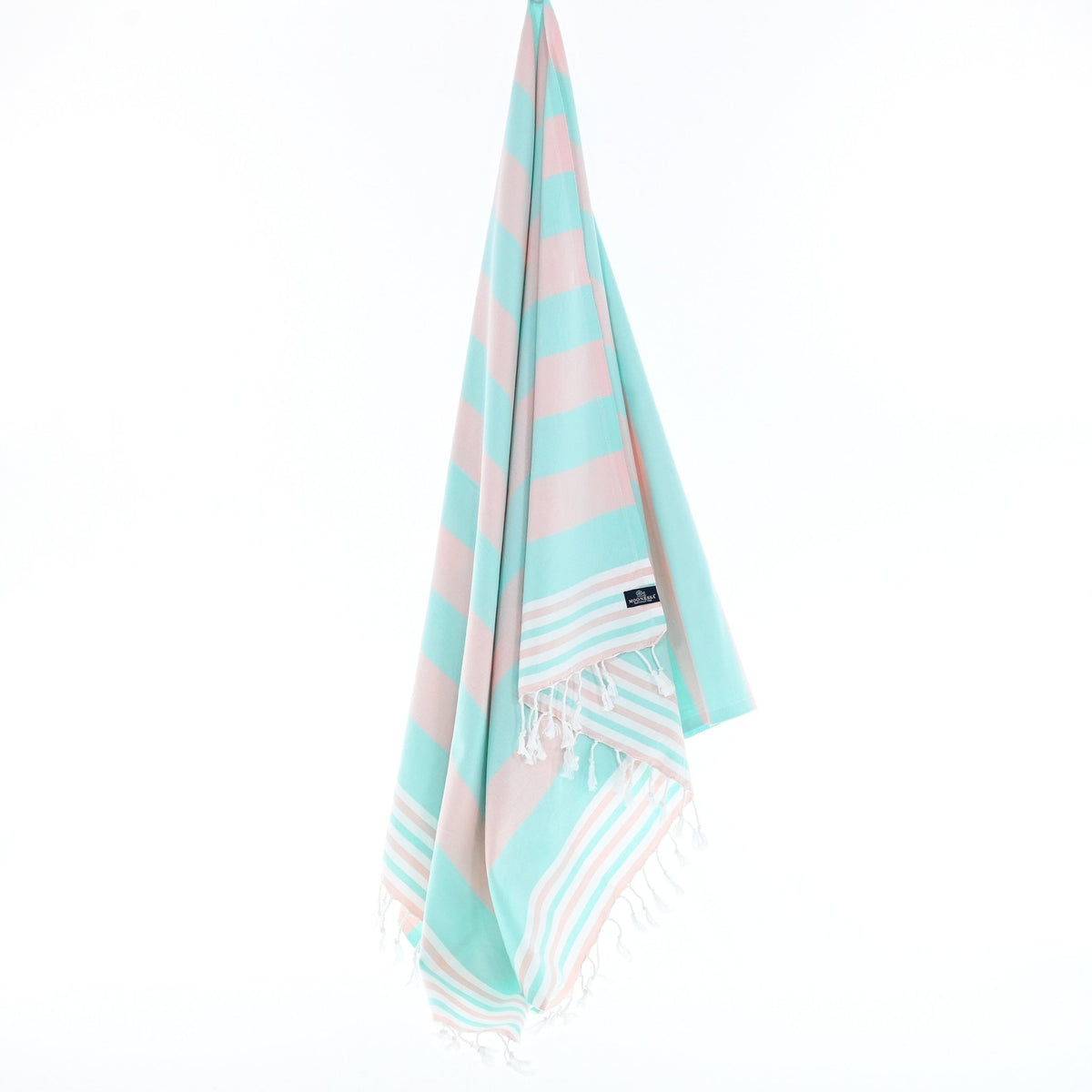 Bondi Beach Series Turkish Towel, Combed Cotton, Candy - Mint, 340g - Turkish Towel - MOONESSA Australia