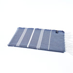 Buldan Series Turkish Towel, Combed Cotton, Navy, 340g - Turkish Towel - MOONESSA Australia