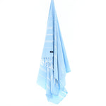 Buldan Series Turkish Towel, Combed Cotton, Sky Blue, 340g - Turkish Towel - MOONESSA Australia