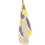 Gold Coast Series Turkish Towel, Combed Cotton, Damson - Yellow, 450g - Turkish Towel - MOONESSA Australia
