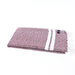 Istanbul Series Turkish Towel, Combed Cotton, Burgundy, 490g - Turkish Towel - MOONESSA Australia