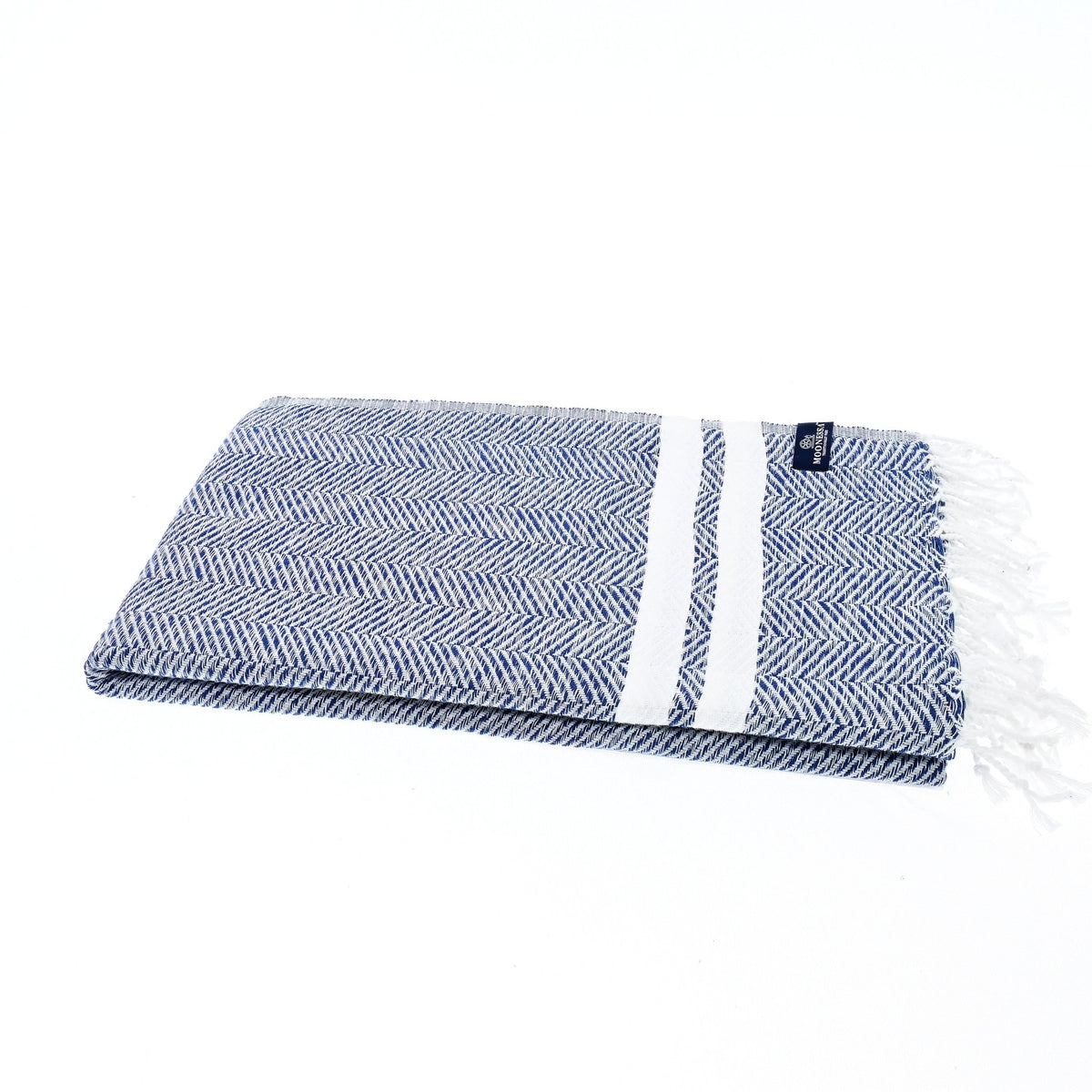 Istanbul Series Turkish Towel, Combed Cotton, Navy, 490g - Turkish Towel - MOONESSA Australia