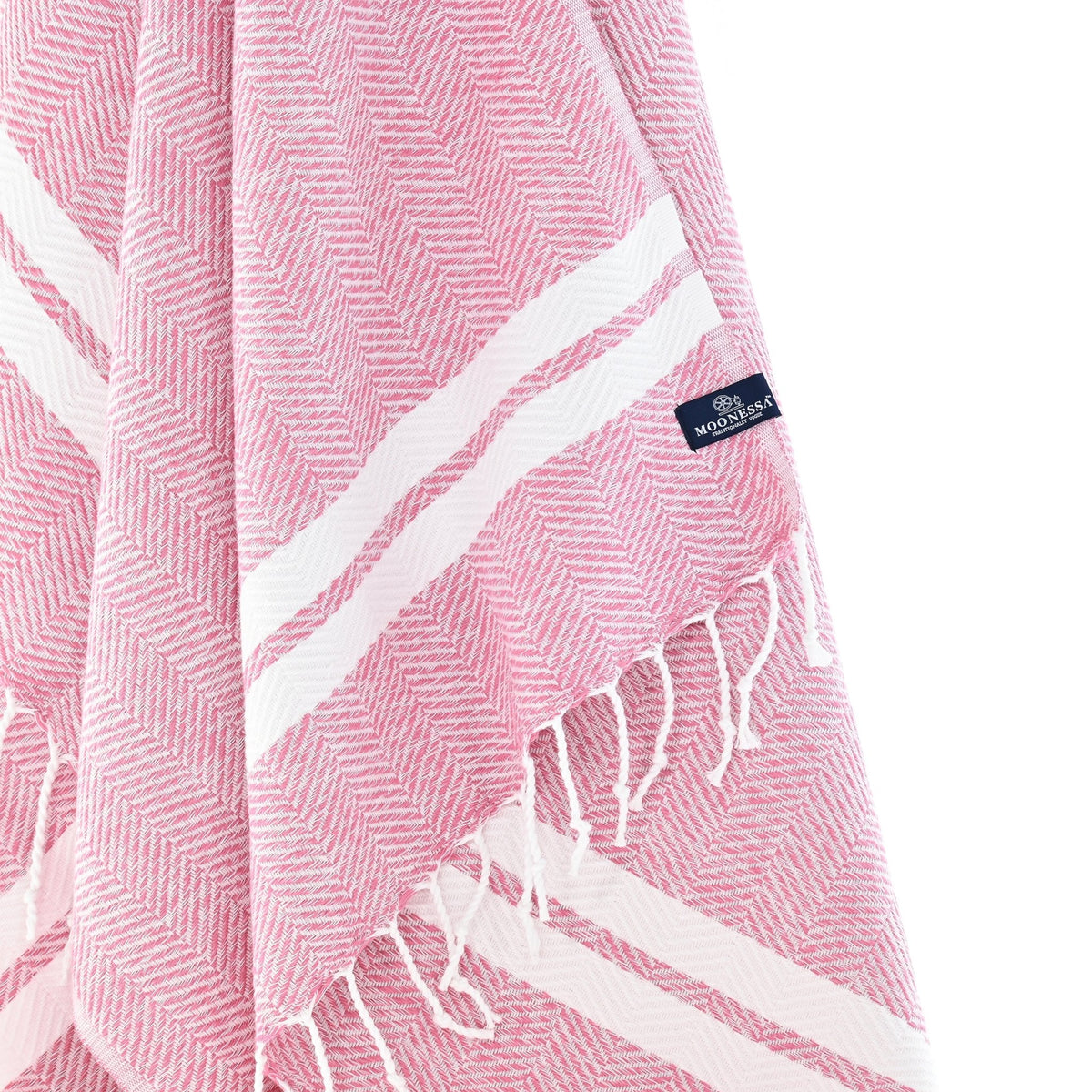 Istanbul Series Turkish Towel, Combed Cotton, Rose, 490g - Turkish Towel - MOONESSA Australia