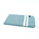 Istanbul Series Turkish Towel, Combed Cotton, Teal, 490g - Turkish Towel - MOONESSA Australia