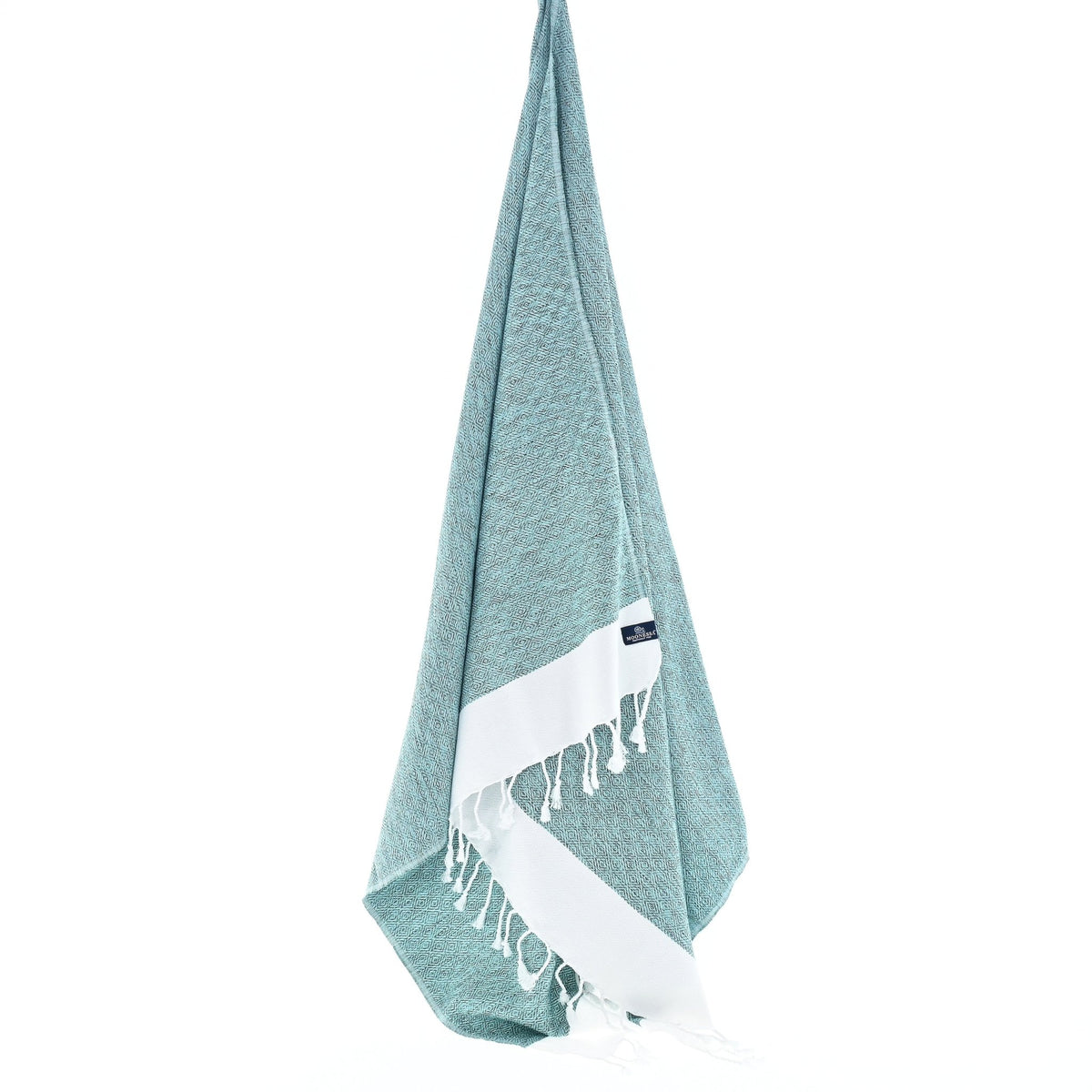 Madrid Series Turkish Towel, Combed Cotton, Mint, 430g - Turkish Towel - MOONESSA Australia