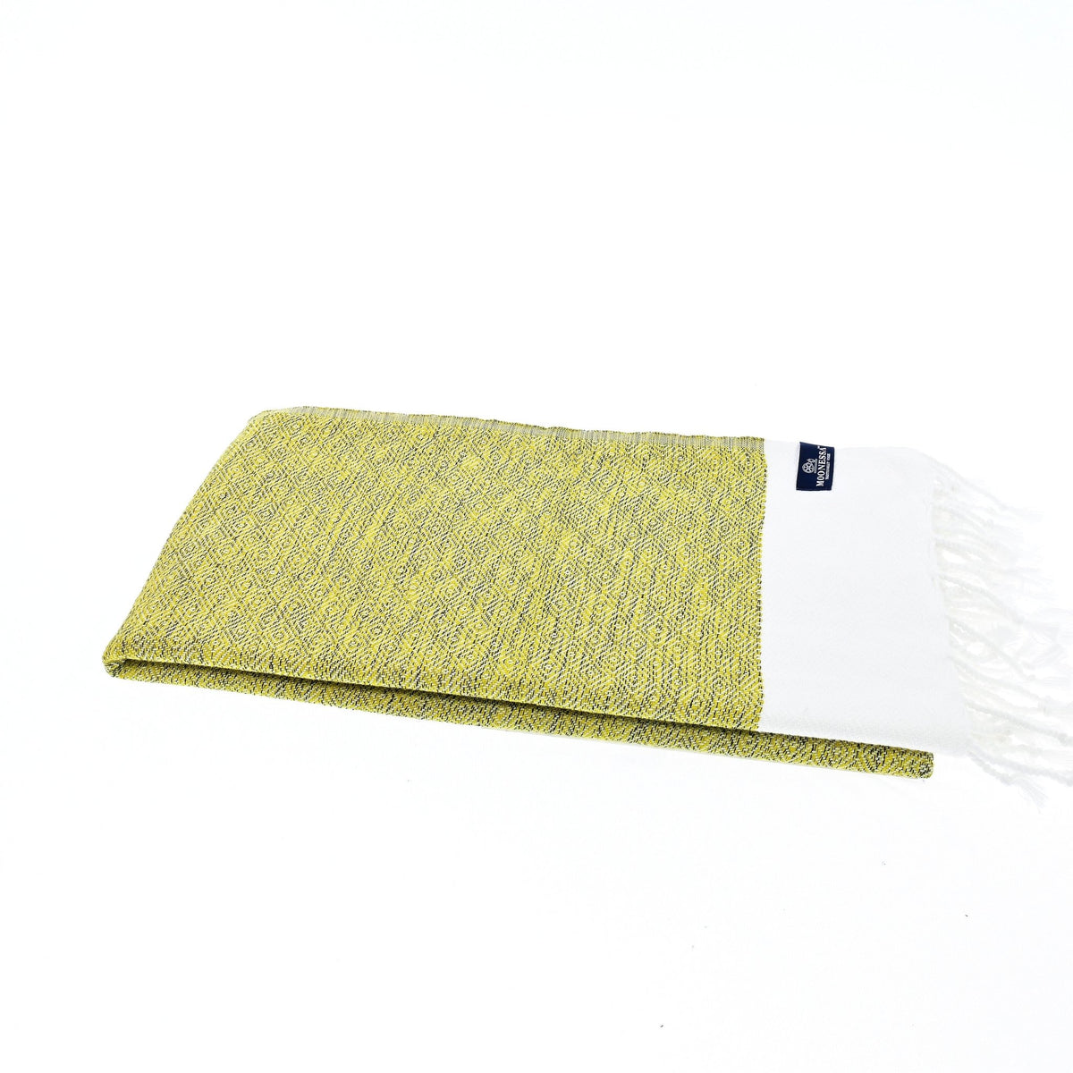 Madrid Series Turkish Towel, Combed Cotton, Mustard, 430g - Turkish Towel - MOONESSA Australia