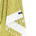 Madrid Series Turkish Towel, Combed Cotton, Mustard, 430g - Turkish Towel - MOONESSA Australia