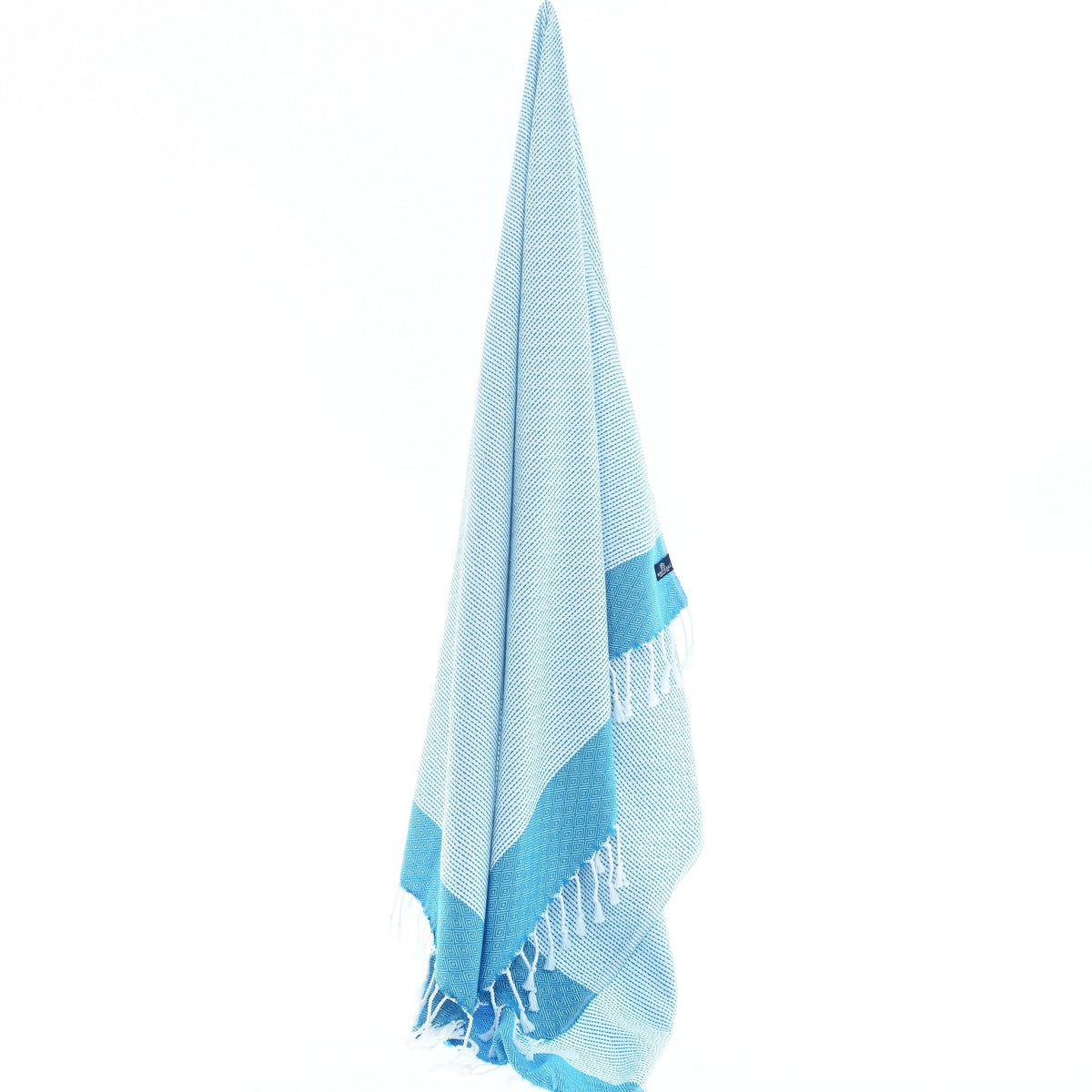 Milan Series Turkish Towel, Combed Cotton, Aqua, 410g - Turkish Towel - MOONESSA Australia