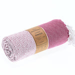 Milan Series Turkish Towel, Combed Cotton, Maroon, 410g - Turkish Towel - MOONESSA Australia