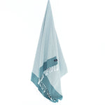 Milan Series Turkish Towel, Combed Cotton, Teal, 410g - Turkish Towel - MOONESSA Australia