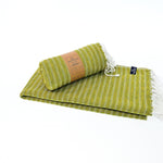Nairobi Series Turkish Towel, Combed Cotton, Khaki - Yellow, 450g - Turkish Towel - MOONESSA Australia