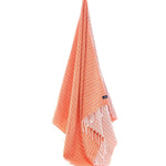 Nairobi Series Turkish Towel, Combed Cotton, Orange - Melon, 450g - Turkish Towel - MOONESSA Australia
