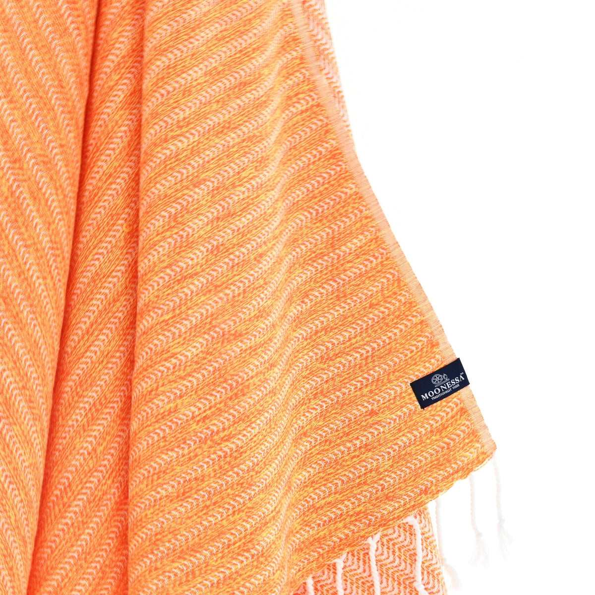 Nairobi Series Turkish Towel, Combed Cotton, Orange - Yellow, 450g - Turkish Towel - MOONESSA Australia