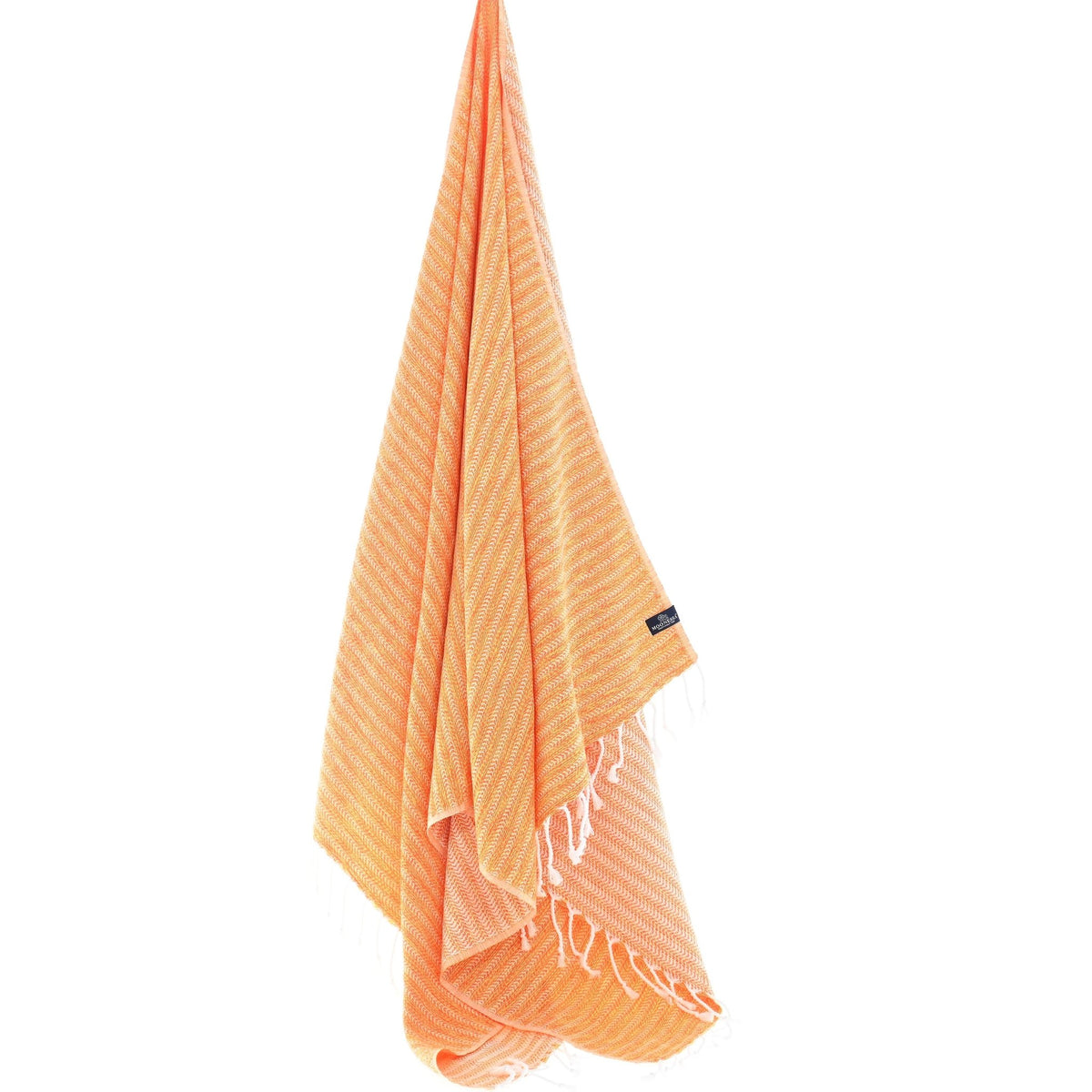 Nairobi Series Turkish Towel, Combed Cotton, Orange - Yellow, 450g - Turkish Towel - MOONESSA Australia