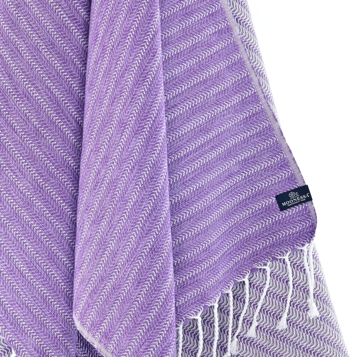 Nairobi Series Turkish Towel, Combed Cotton, Purple - Lilac, 450g - Turkish Towel - MOONESSA Australia
