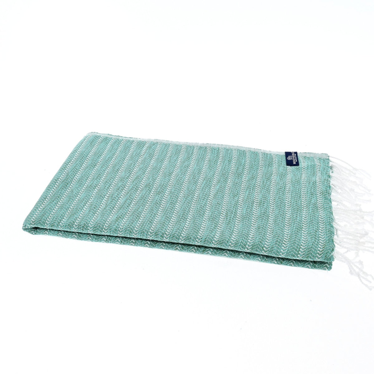Nairobi Series Turkish Towel, Combed Cotton, Teal - Mint, 450g - Turkish Towel - MOONESSA Australia