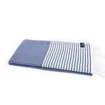 Perth Series Turkish Towel, Combed Cotton, Navy, 440g - Turkish Towel - MOONESSA Australia