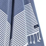 Perth Series Turkish Towel, Combed Cotton, Navy, 440g - Turkish Towel - MOONESSA Australia