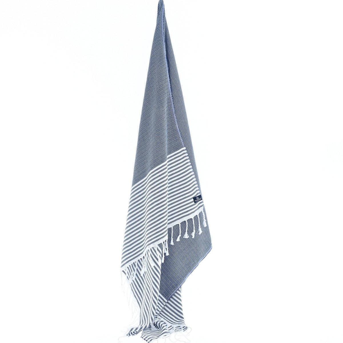 Perth Series Turkish Towel, Combed Cotton, Navy, 440g - Turkish Towel - MOONESSA Australia