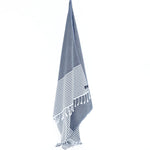 Perth Series Turkish Towel, Combed Cotton, Navy, 440g - Turkish Towel - MOONESSA Australia