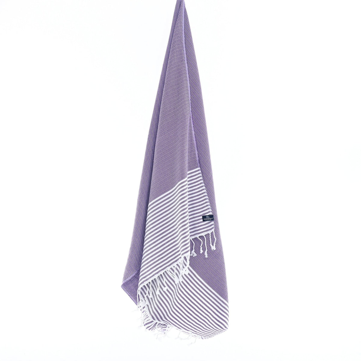 Perth Series Turkish Towel, Combed Cotton, Purple, 440g - Turkish Towel - MOONESSA Australia