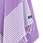Perth Series Turkish Towel, Combed Cotton, Purple, 440g - Turkish Towel - MOONESSA Australia