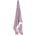 Premium Cotton, Handwoven, Turkish Towel, Beach Towel, Moonessa Madrid Series, 420g, Mauve - Turkish Beach & Bath Towels - MOONESSA Australia