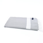 Sydney Series Turkish Towel, Combed Cotton, Grey, 410g - Turkish Towel - MOONESSA Australia
