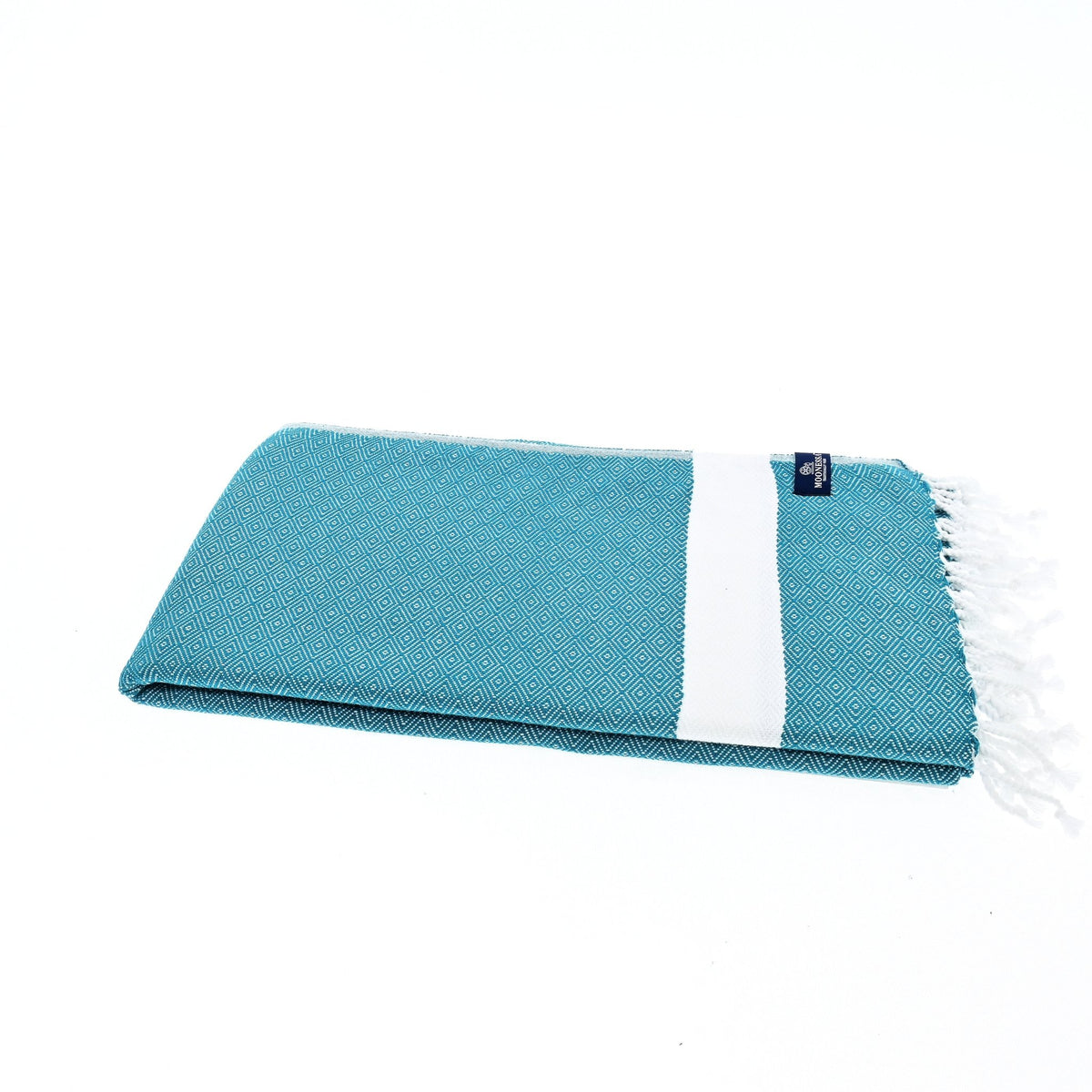 Sydney Series Turkish Towel, Combed Cotton, Teal, 410g - Turkish Towel - MOONESSA Australia
