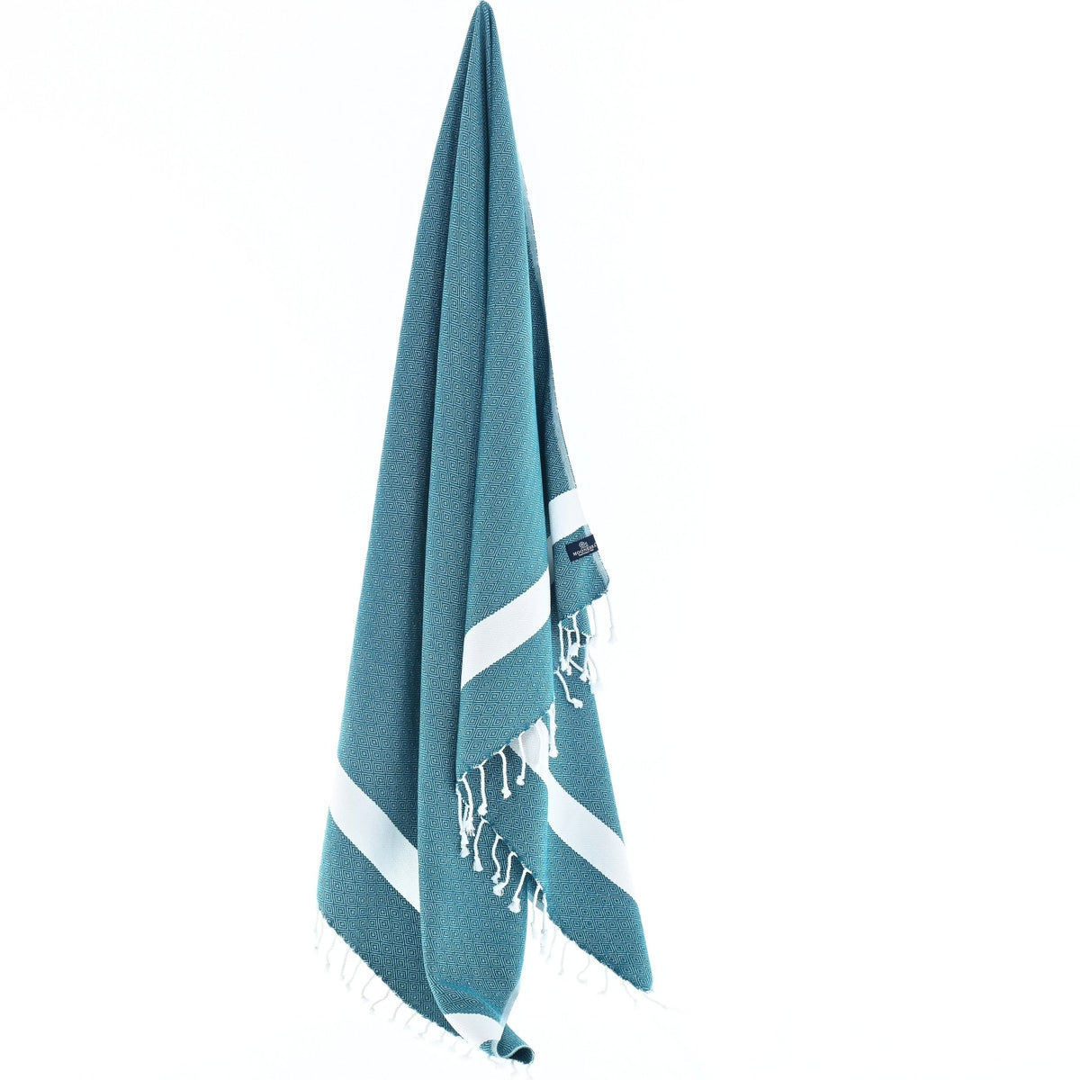 Sydney Series Turkish Towel, Combed Cotton, Teal, 410g - Turkish Towel - MOONESSA Australia