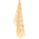 Avalon Series Turkish Towel, Combed Cotton, Ecru - Yellow, 340g - Turkish Towel - MOONESSA Australia