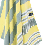 Bondi Beach Series Turkish Towel, Combed Cotton, Khaki - Yellow, 340g - Turkish Towel - MOONESSA Australia