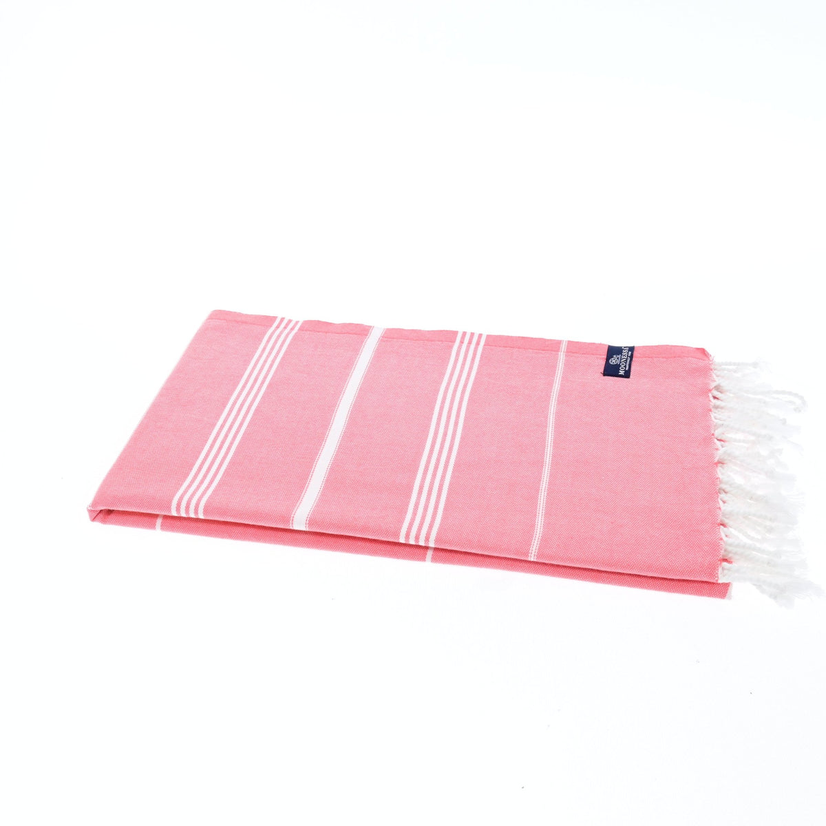 Buldan Series Turkish Towel, Combed Cotton, Coral Red, 340g - Turkish Towel - MOONESSA Australia