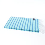Dublin Series Turkish Towel, Combed Cotton, Navy - Mint, 380g - Turkish Towel - MOONESSA Australia