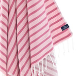 Dublin Series Turkish Towel, Combed Cotton, Rose Pink - Merlot, 380g - Turkish Towel - MOONESSA Australia