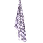 Oxford Series Turkish Towel, Combed Cotton, Purple - White, 430g - Turkish Towel - MOONESSA Australia
