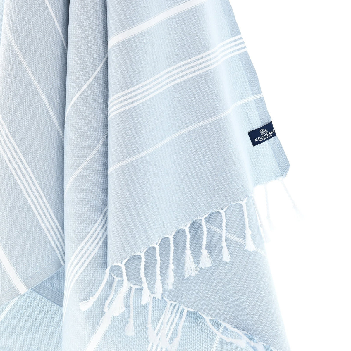 Buldan Series Turkish Towel, Combed Cotton, Grey, 340g - Turkish Towel - MOONESSA Australia