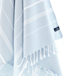 Buldan Series Turkish Towel, Combed Cotton, Grey, 340g - Turkish Towel - MOONESSA Australia
