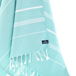 Buldan Series Turkish Towel, Combed Cotton, Mint, 340g - Turkish Towel - MOONESSA Australia