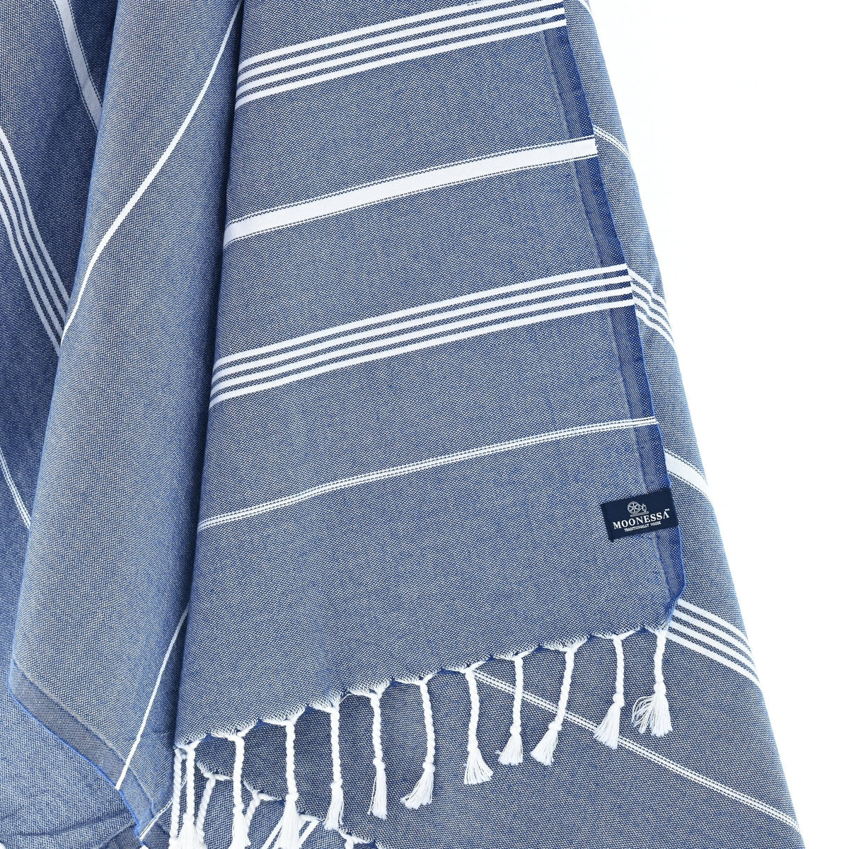 Buldan Series Turkish Towel, Combed Cotton, Navy, 340g - Turkish Towel - MOONESSA Australia