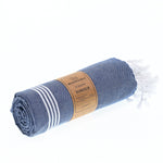 Buldan Series Turkish Towel, Combed Cotton, Navy, 340g - Turkish Towel - MOONESSA Australia