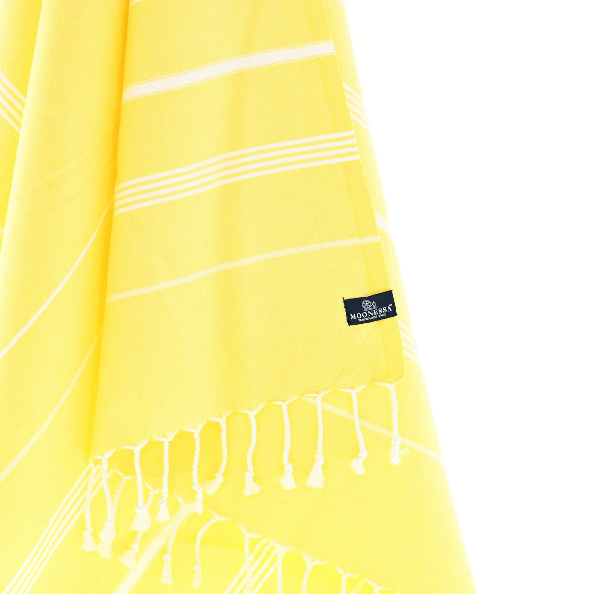 Buldan Series Turkish Towel, Combed Cotton, Yellow, 340g - Turkish Towel - MOONESSA Australia