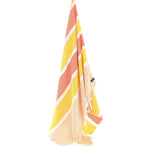 Gold Coast Series Turkish Towel, Combed Cotton, Orange - Yellow, 450g - Turkish Towel - MOONESSA Australia
