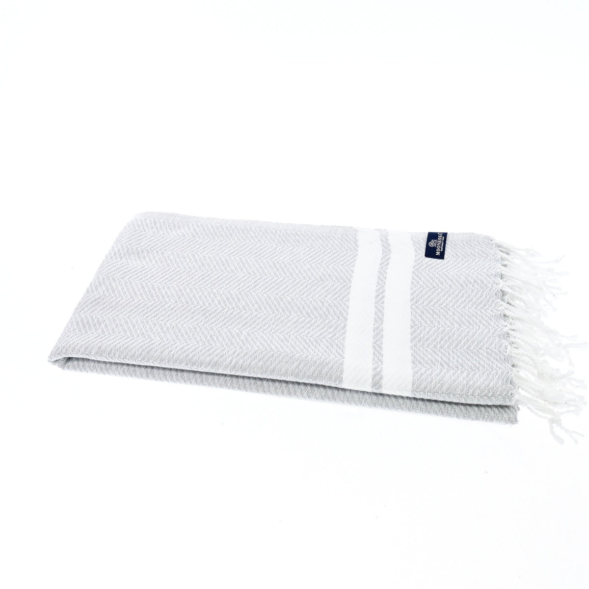 Istanbul Series Turkish Towel, Combed Cotton, Grey, 490g - Turkish Towel - MOONESSA Australia