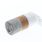 Madrid Series Turkish Towel, Combed Cotton, Beige, 430g - Turkish Towel - MOONESSA Australia